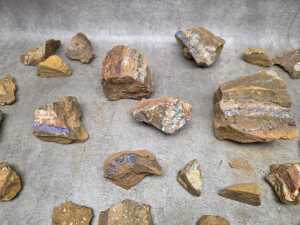 A parcel of rough Boulder Opal rocks, 4 kg+ - 7