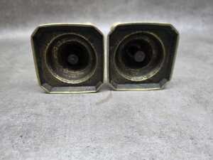 Pair of Victorian brass candlesticks - 5