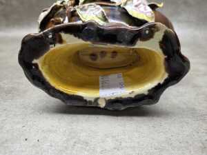 Floral maiolica vase. - 5