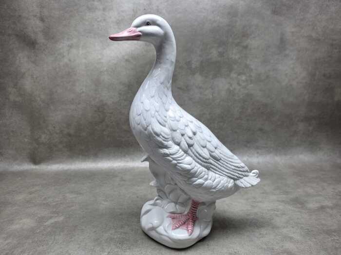 Ceramic goose figure