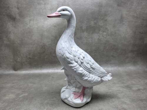 Ceramic goose figure