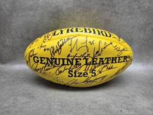 Signed 2017 AFL Collingwood football with 48 signatures - 3