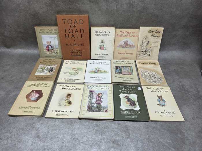 Children's books, including Beatrix Potter
