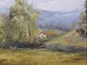 Joan Page (1929-89?), Pair of Australian landscape paintings, oil on board - 3