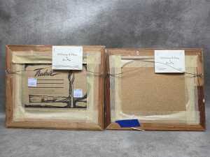 Joan Page (1929-89?), Pair of Australian landscape paintings, oil on board - 6