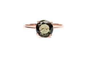 A citrine ring in 9 carat yellow gold - 2