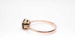 A citrine ring in 9 carat yellow gold - 3