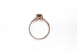 A citrine ring in 9 carat yellow gold - 4