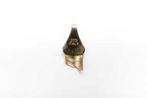 A broken serpentine necklace in 9 carat yellow gold - 6