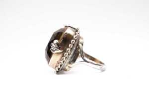 Citrine ring in sterling silver - 4