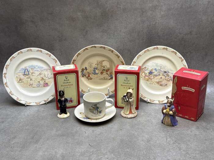 Royal Doulton Bunnykins porcelain figures and breakfast ware