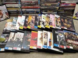DVD, Blu-ray, and 4K discs, mostly movies, including Merry Christmas Mr Lawrence - 2