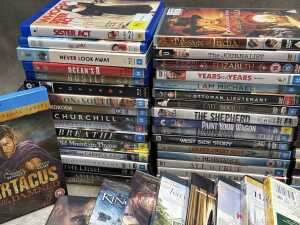 DVDs and Blu-rays, mostly movies, including Barbie - 3