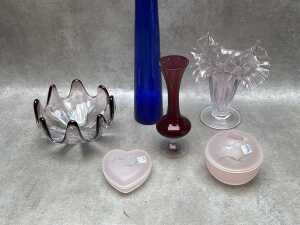 Mid-century and retro coloured glass - 2