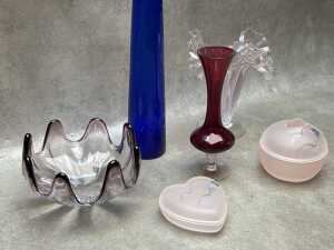 Mid-century and retro coloured glass - 3