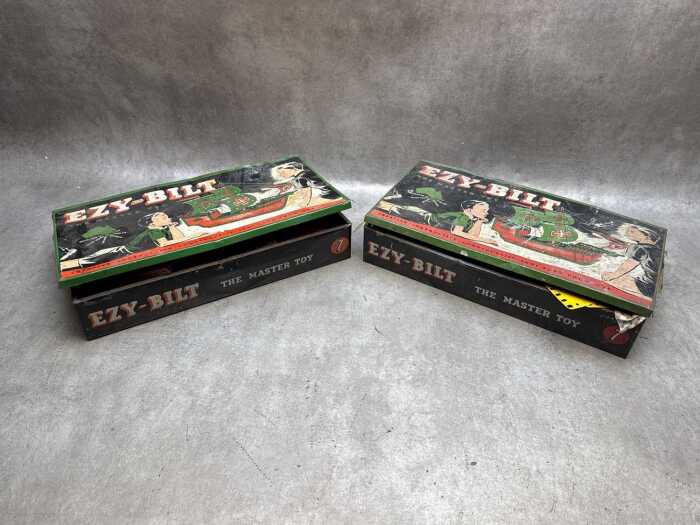 Two Ezy-Bilt Set 7 tins