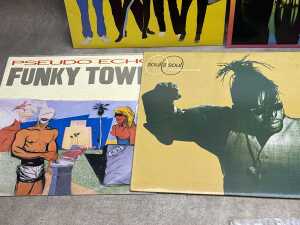 Eight mostly '80s Pop vinyl records, including 12" single - 4