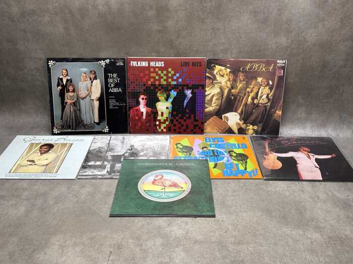 Eight Pop and Jazz vinyl records, including Steely Dan