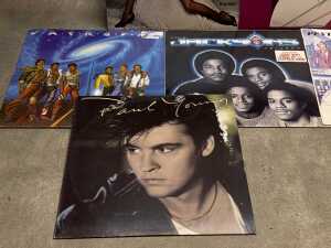Nine '80s Synthpop and Funk vinyl records - 3
