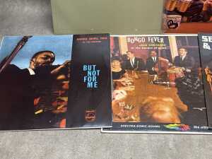 Eight Jazz vinyl records, mostly Brazilian and Cuban, including Les Baxter - 3
