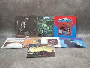 Eight Australian Rock and Blues vinyl records, including The Dingoes