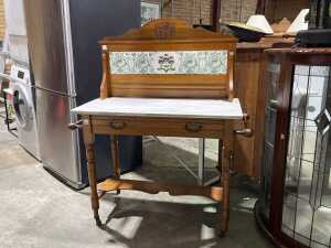 Victorian marble-top washstand