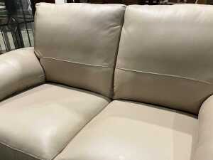 Two-seater leather sofa - 4