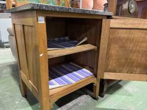 Art Nouveau tiled washstand - 4