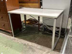 Modern white office desk