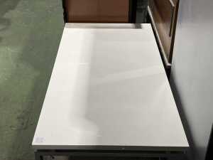 Modern white office desk - 2