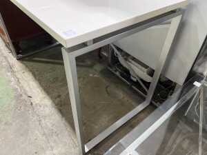 Modern white office desk - 3