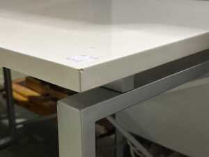 Modern white office desk - 4