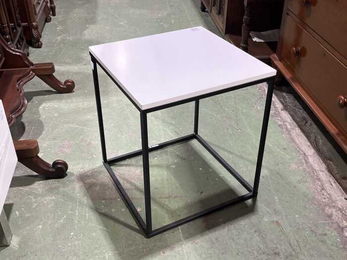 Modern white side table