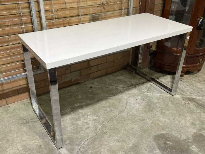 Modern white office desk