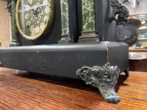 Sessions black lacquer mantel clock - 4