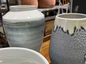 Four modern art ceramic vases - 2