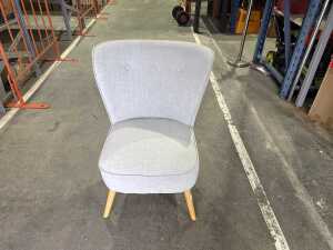 Modern fabric occasional chair - 2
