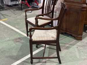 Pair of c.1920s period blackwood armchairs - 2