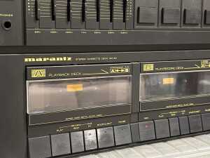 Marantz stereo system with turntable, tuner, amplifier, cassette deck and CD player - 4