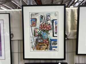 Kate Birrell, still life, 2020. Watercolour and gouache painting on paper