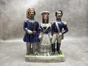 Staffordshire 'Crimean War Allies' ceramic figure