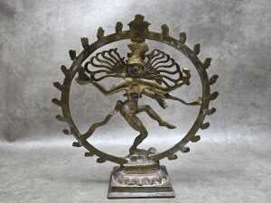 Cast brass statue of Shiva Nataraja, the Hindu Lord of Dance - 5