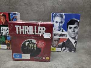 Four classic TV DVD box sets - most sealed, including It Takes A Thief - 3