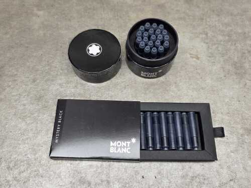 29 Mont Blanc mystery black ink cartridges