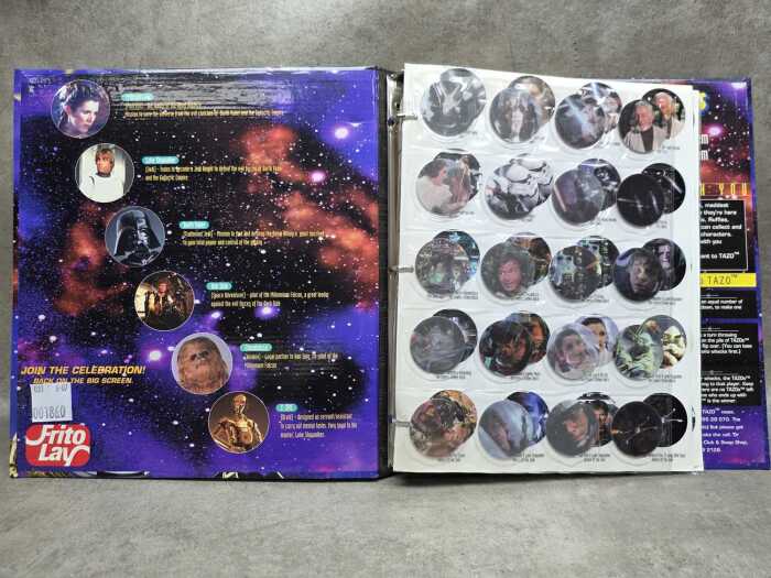 The Star Wars Trilogy 1996 Tazo collector album