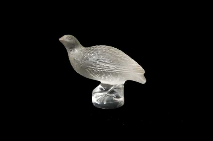 Lalique France crystal 'Perdrix' figure