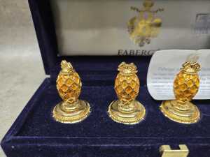Faberge set of four place card stands - 2