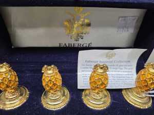 Faberge set of four place card stands - 3