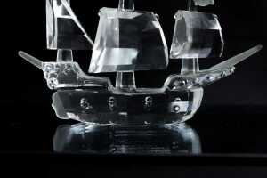 Swarovski 'Santa Maria' ship crystal figure - 3