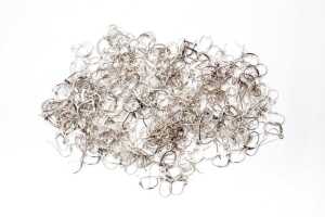 A large collection of earring findings in sterling silver
